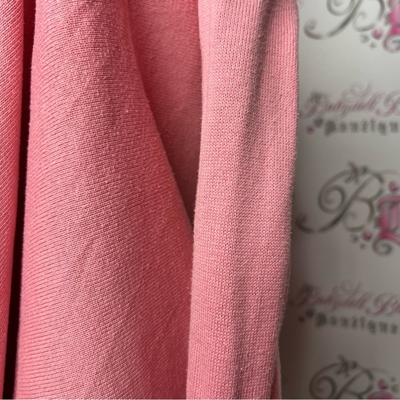 Juicy couture cardigan pink gold emblem wrap sweater snap buttons pink silver - Picture 11 of 11